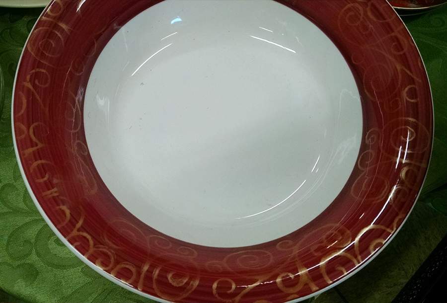 Golr Swirl (Earthenware) 11" Round Vegetable Bowl by Pier 1-1