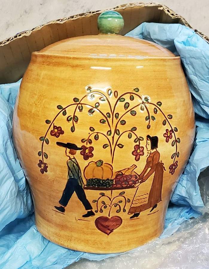 Harvest Cookie Jar & Lid by Pennsbury-1