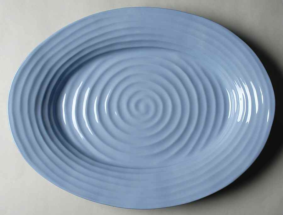 Sophie Conran Forget Me Not 17" Oval Serving Platter by Portmeirion-1