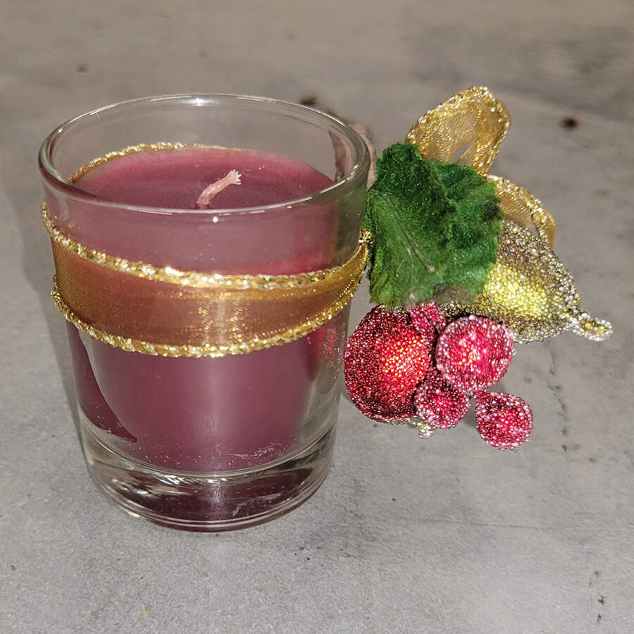 Winter Garden Glassware Votive Candleholder by Princess House-1