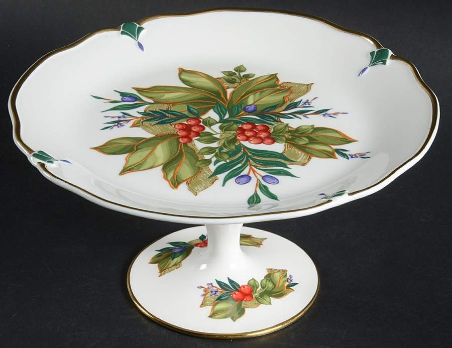 Winter Garden Round Compote (Height X Width) by Princess House-1