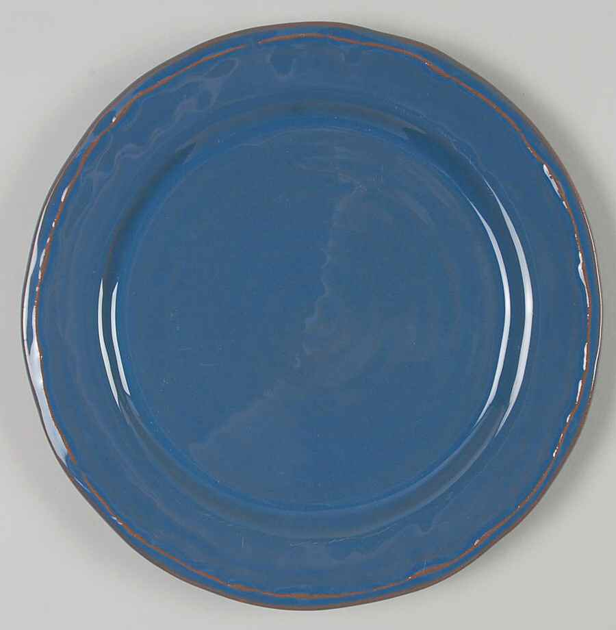 Francisco Berry (Blue) Salad Plate by Simon Pearce-1