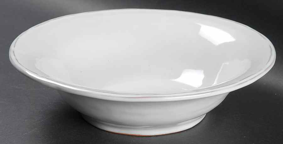 Francisco Blossom (White) 9" Individual Pasta Bowl by Simon Pearce-1