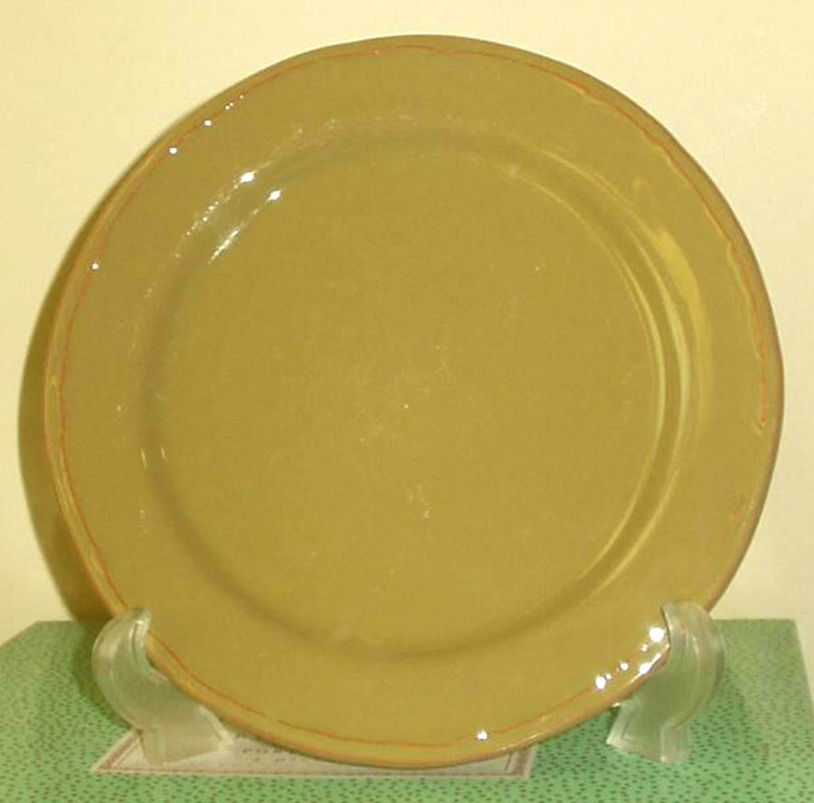 Francisco Vine (Olive Green) Salad Plate by Simon Pearce-1