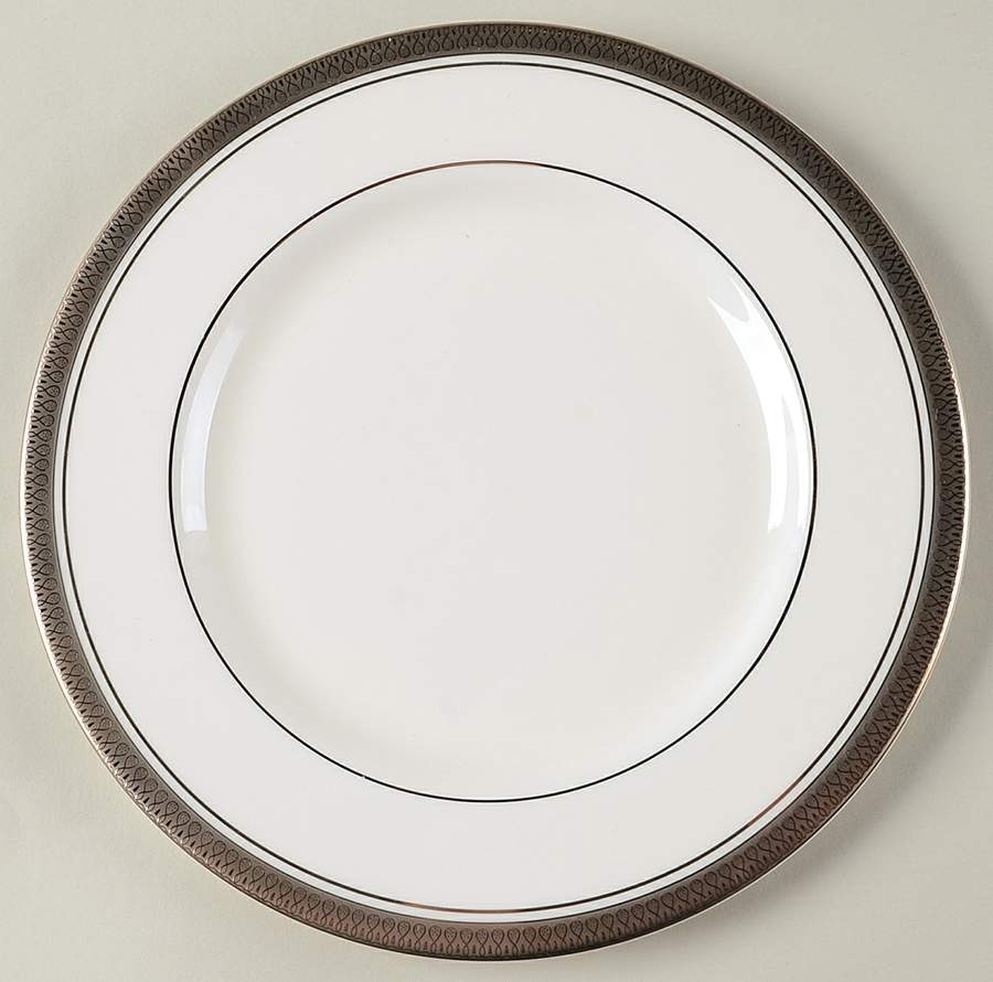 Geneva (White Background) Salad Plate by Pickard-1