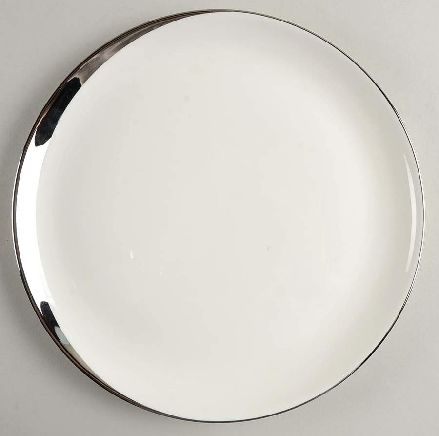 Crescent (White Background) Dinner Plate by Pickard-1