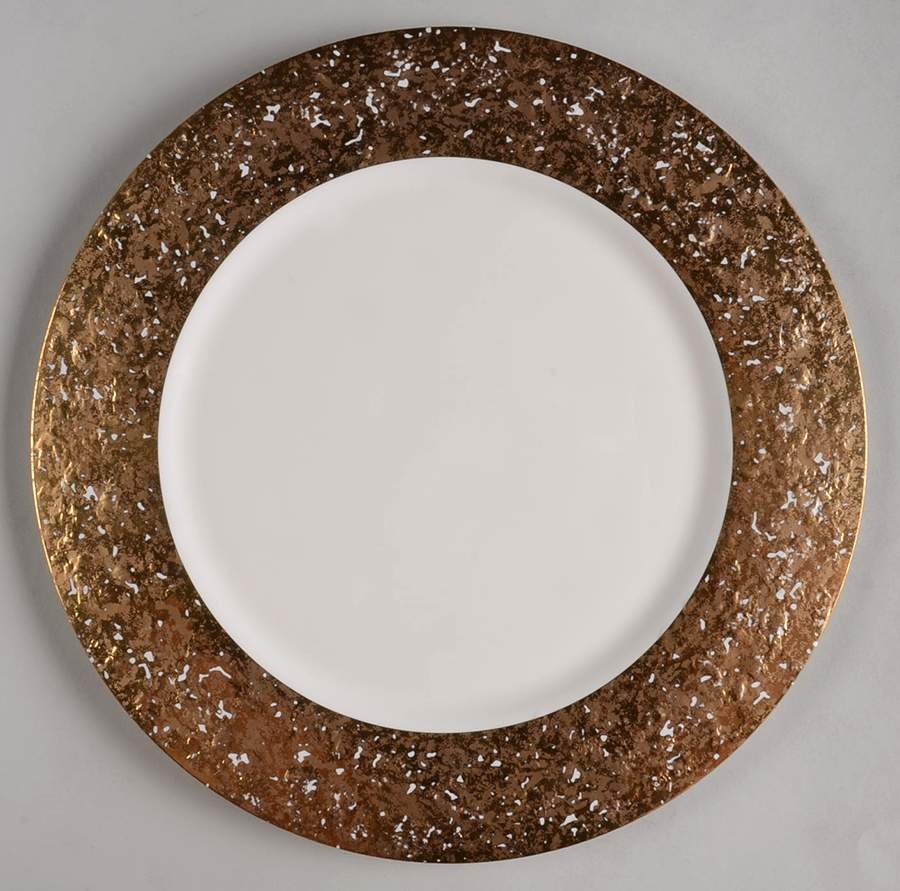 Metropolitan Gold (Ivory Background) Service Plate (Charger) by Pickard-1