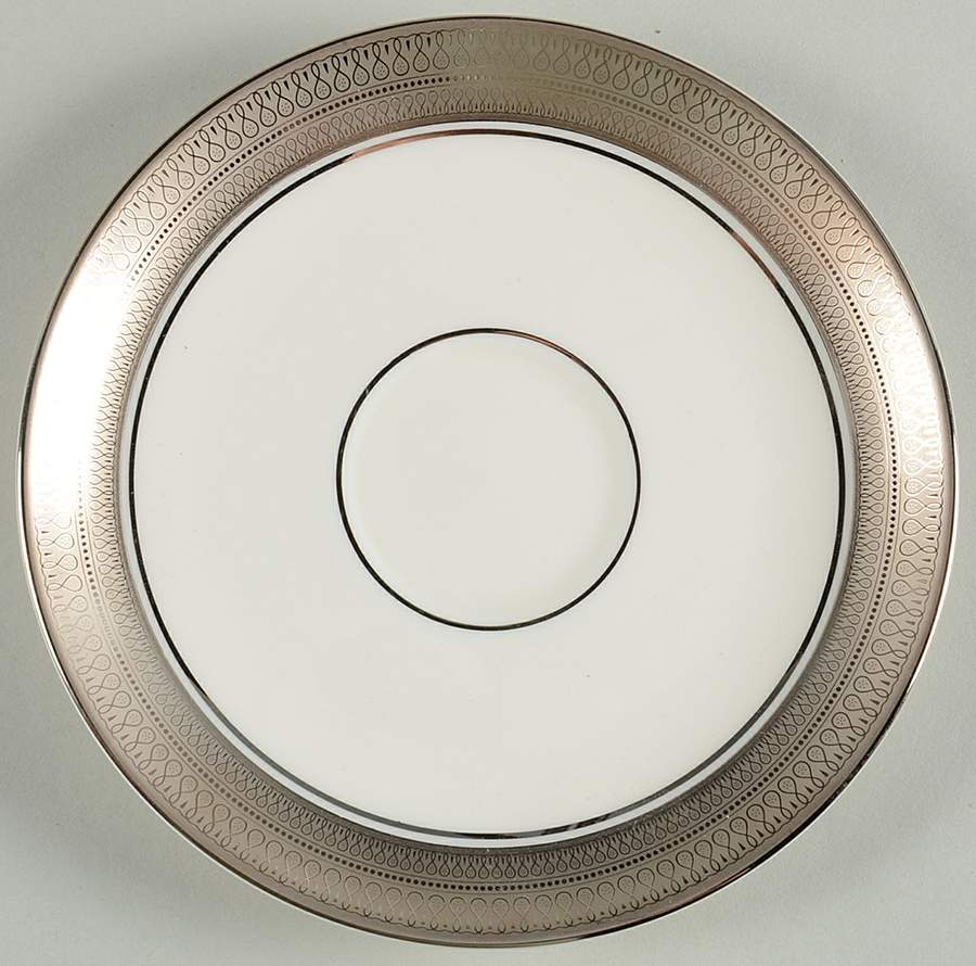 St Moritz (White Background) Saucer by Pickard-1