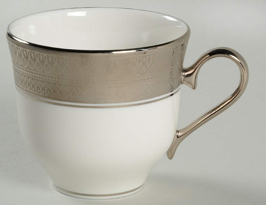 St Moritz (White Background) Flat Cup by Pickard-1