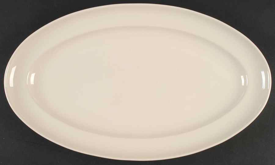 Sophia Cream 16" Oval Serving Platter by Pottery Barn China-1