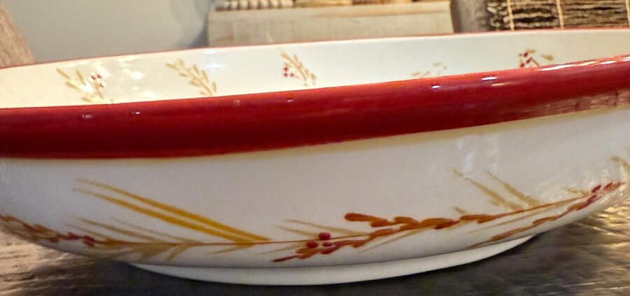 Winter Wonderland 13" Round Serving Bowl by Paula Deen-1