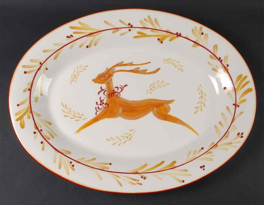Winter Wonderland 18" Oval Serving Platter by Paula Deen-1