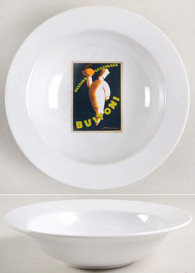 Vintage Posters 10" Individual Pasta Bowl by Pottery Barn China-1