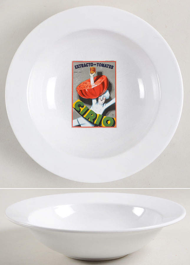 Vintage Posters 10" Individual Pasta Bowl by Pottery Barn China-1