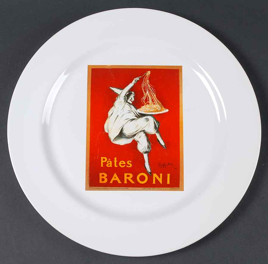 Vintage Posters Dinner Plate by Pottery Barn China-1