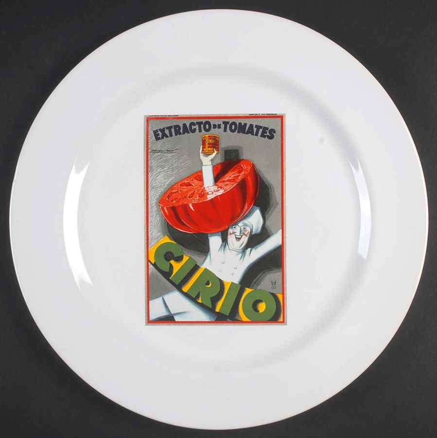 Vintage Posters Dinner Plate by Pottery Barn China-1