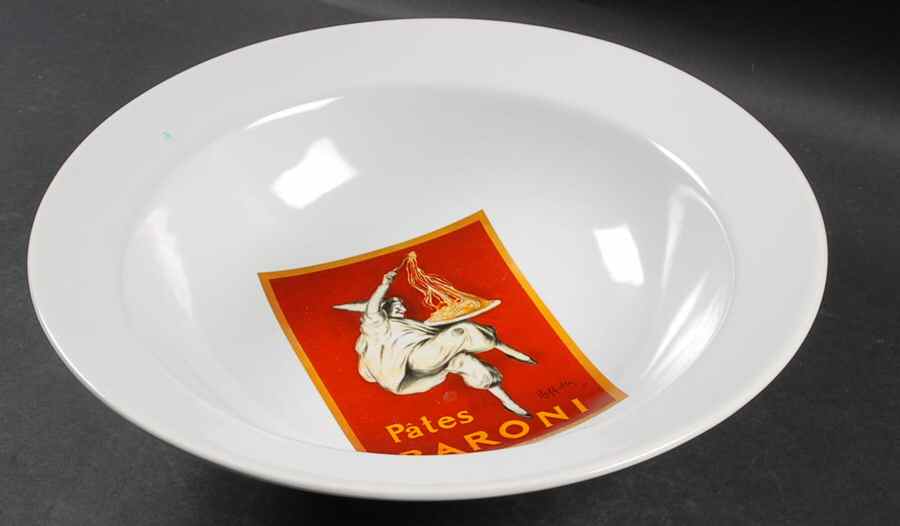Vintage Posters 13" Pasta Serving Bowl by Pottery Barn China-1
