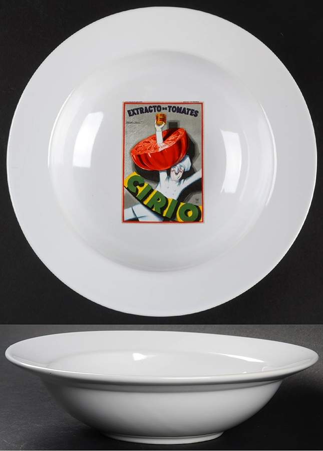 Vintage Posters 9" Individual Pasta Bowl by Pottery Barn China-1