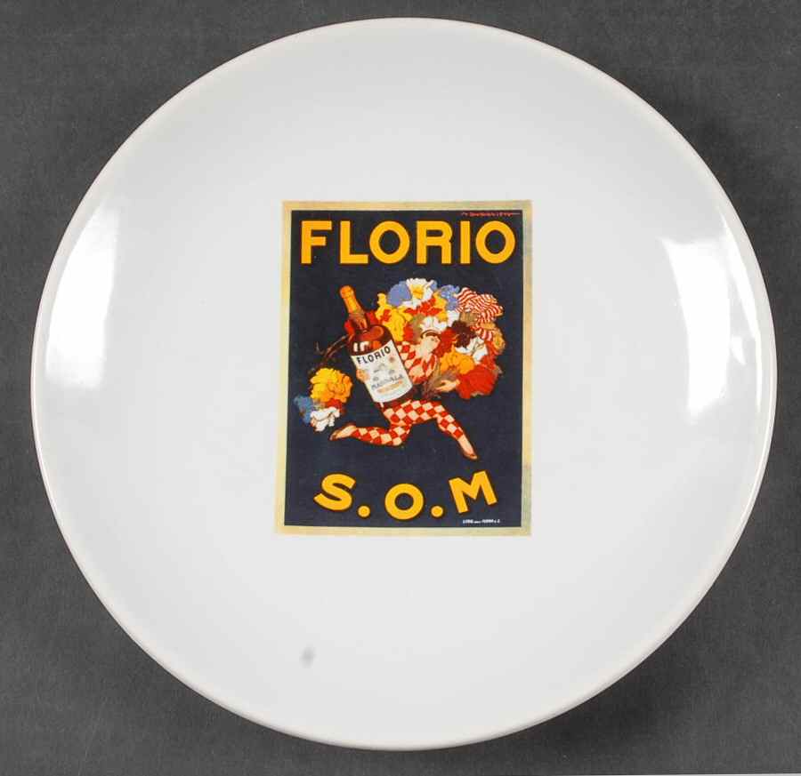 Vintage Posters Salad Plate by Pottery Barn China-1