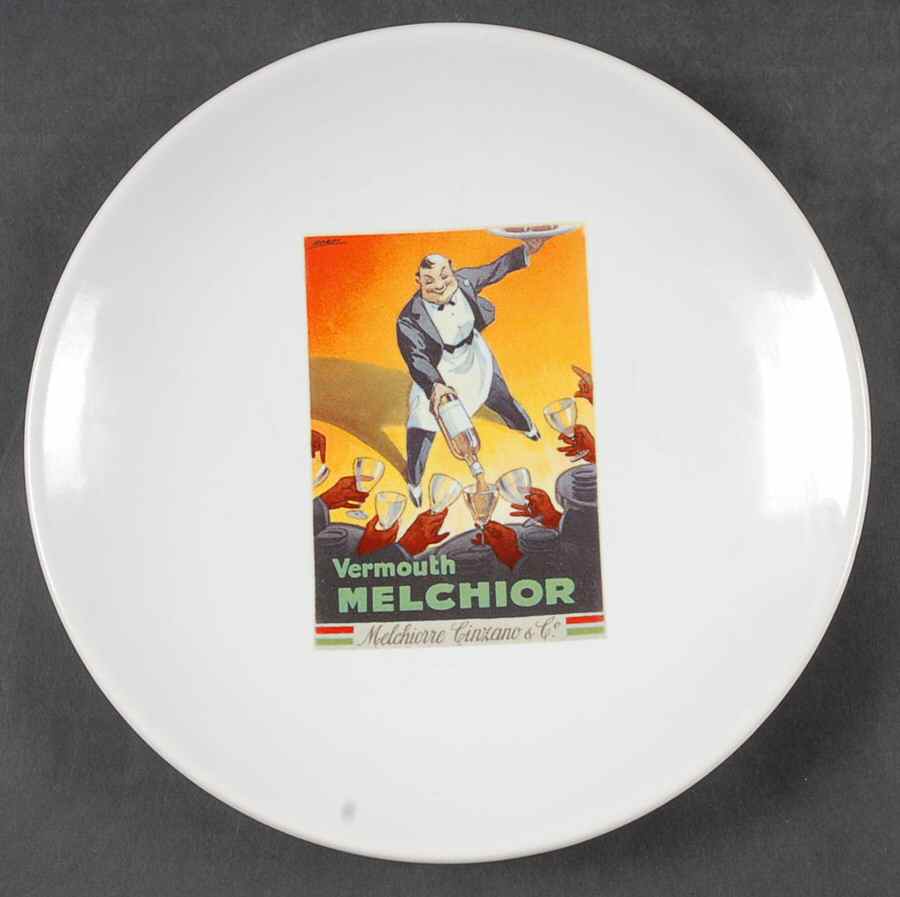 Vintage Posters Salad Plate by Pottery Barn China-1