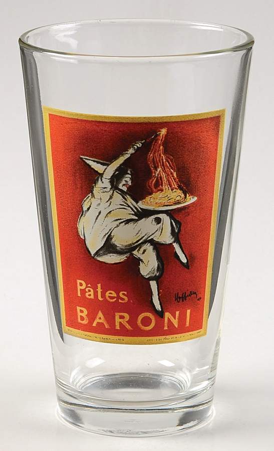 Vintage Posters Glassware Tall Tumbler by Pottery Barn China-1