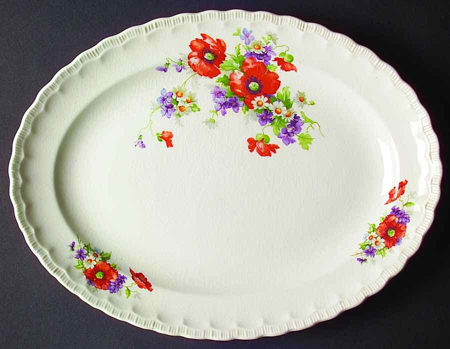 0217 13" Oval Serving Platter by Pope Gosser-1
