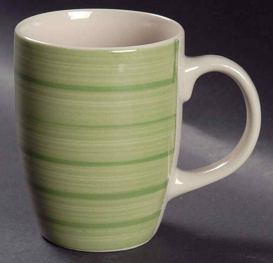 Swirl Pear Green Mug by Philippe Richard-1