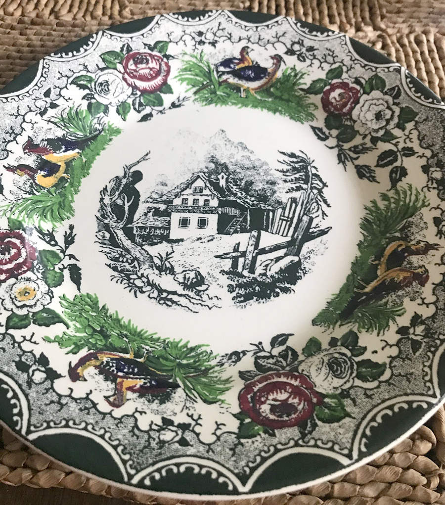 PVF9 Salad Plate by PV-France (Peasant Village)-1