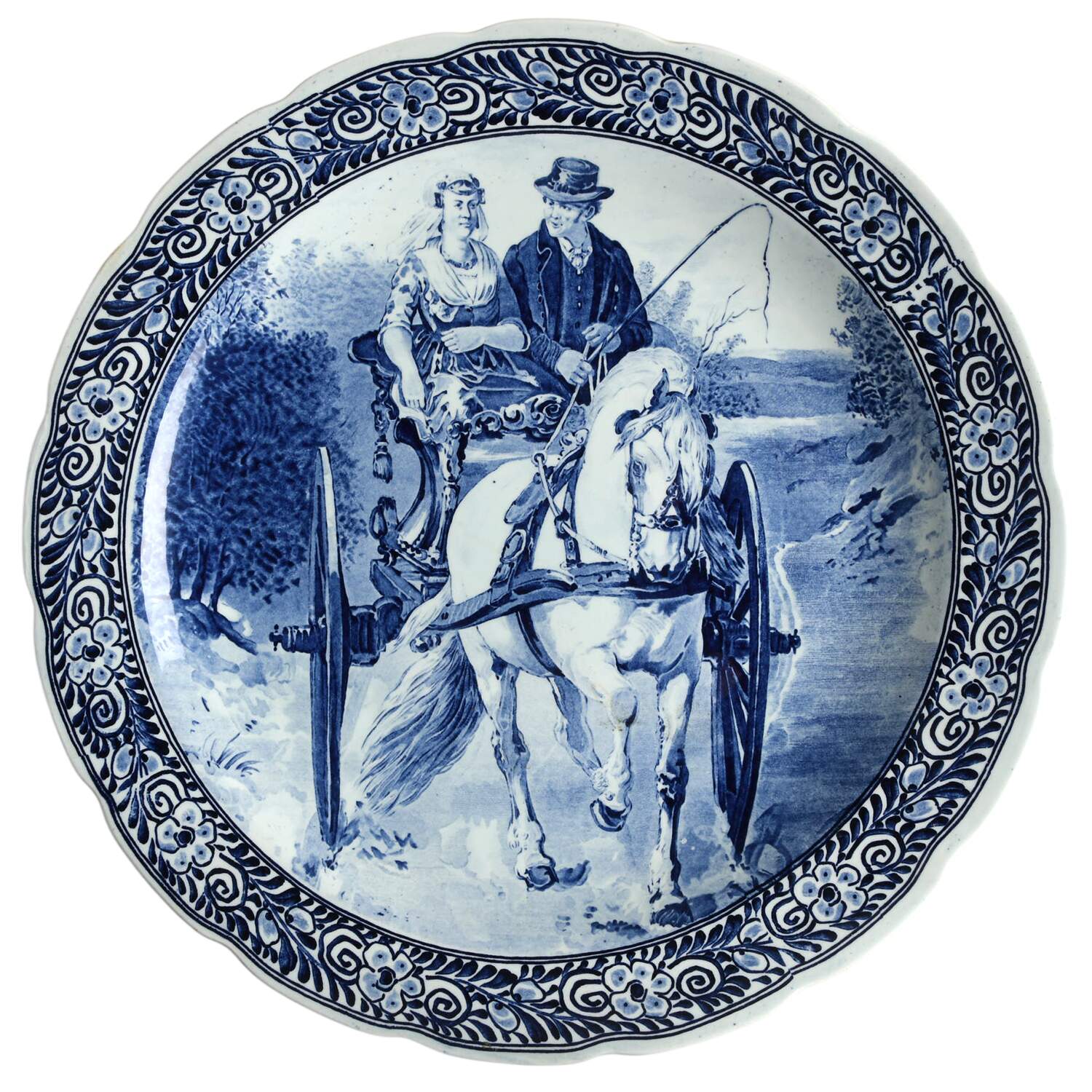 PGO24 15" Wall Plate by Petrus Regout & Co-1