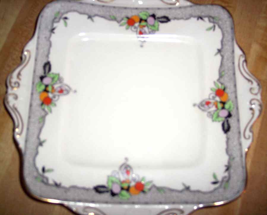 Autumn Square Handled Cake Plate by Paragon-1
