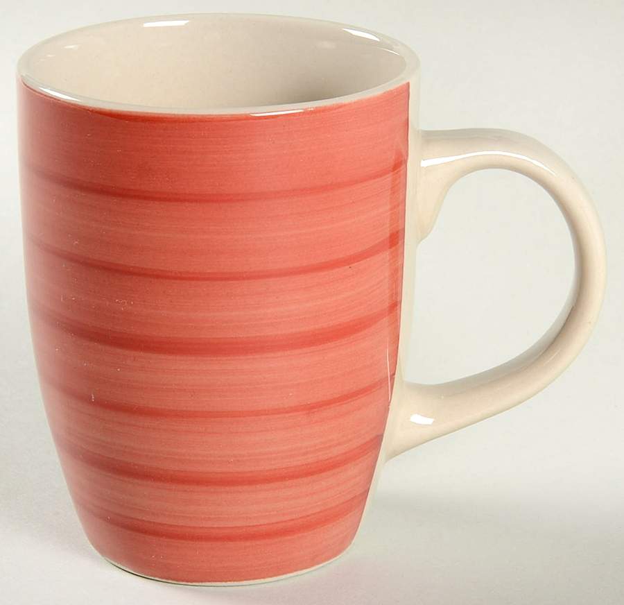 Swirl Cranberry Red Mug by Philippe Richard-1