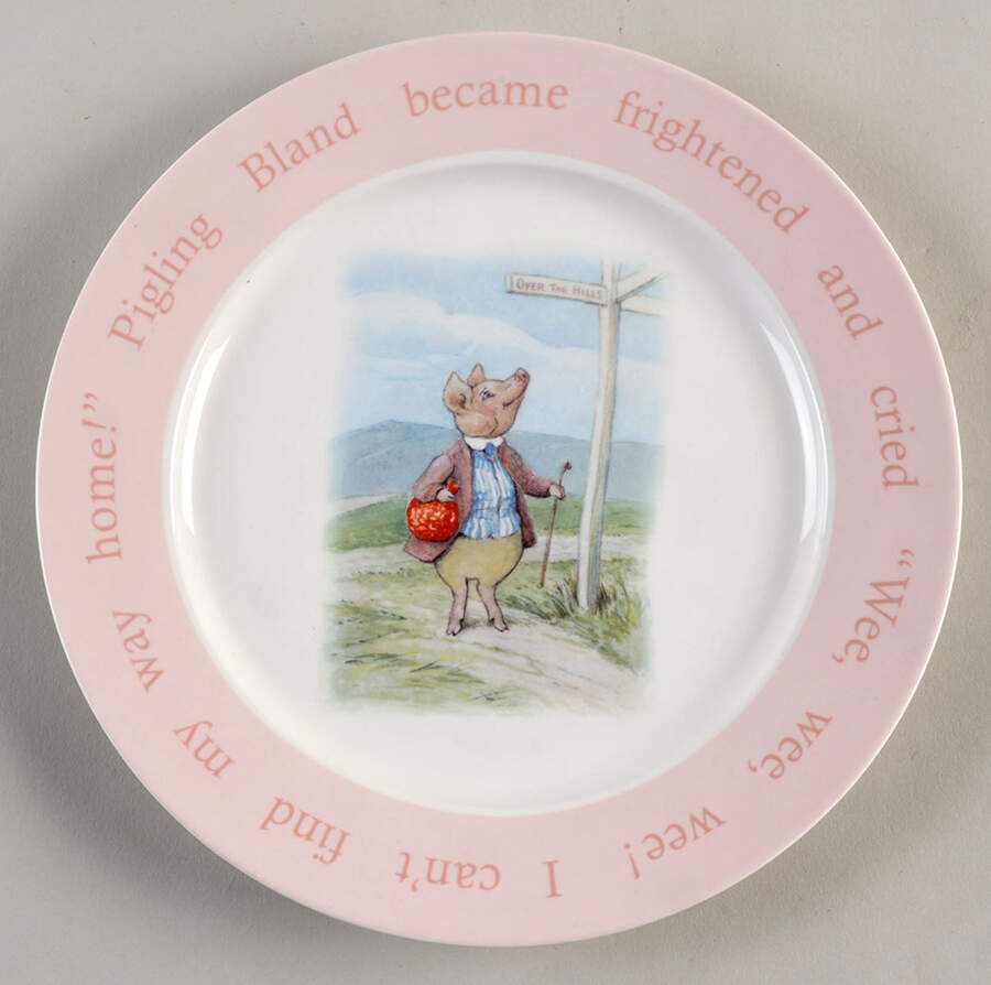 Beatrix Potter Luncheon Plate by Pottery Barn China-1