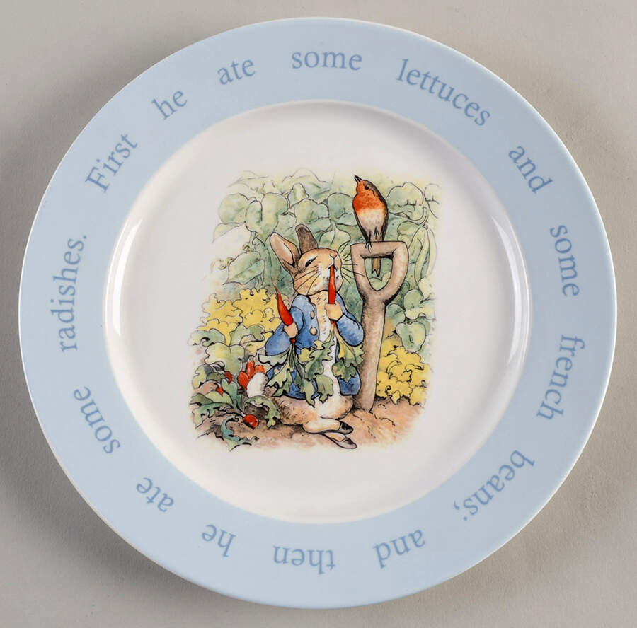 Beatrix Potter Luncheon Plate by Pottery Barn China-1
