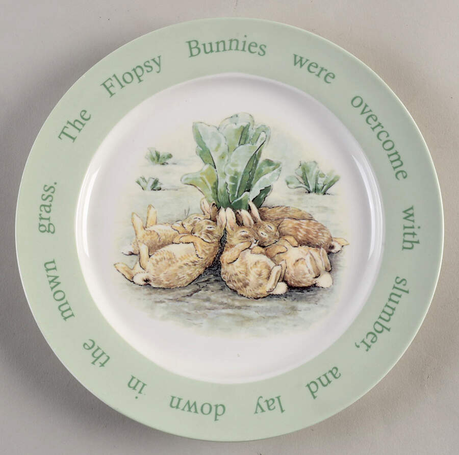 Beatrix Potter Luncheon Plate by Pottery Barn China-1