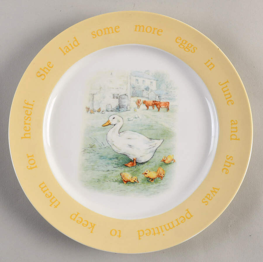 Beatrix Potter Luncheon Plate by Pottery Barn China-1