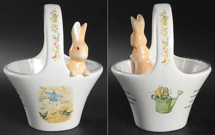 Beatrix Potter 8" Handled Basket by Pottery Barn China-1