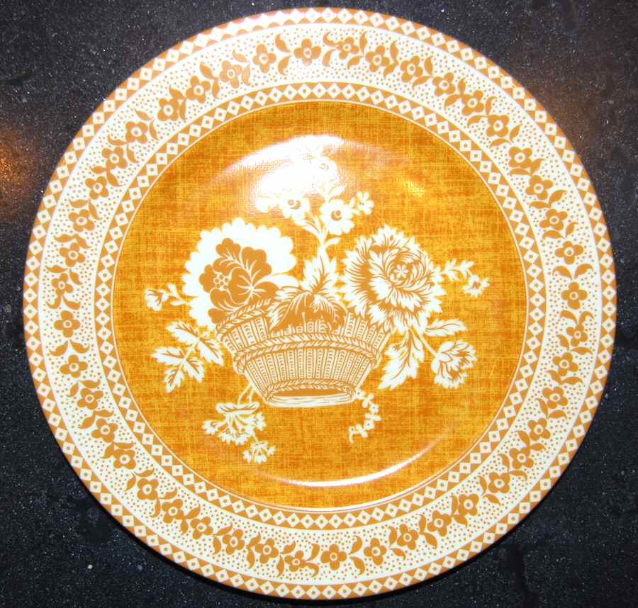 Paniers Fleuris Orange Dinner Plate by Pierre Frey (Patrick Frey)-1