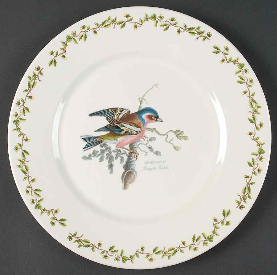 Birds of Britain Dinner Plate with Large 1 3/4" Rim by Portmeirion-1