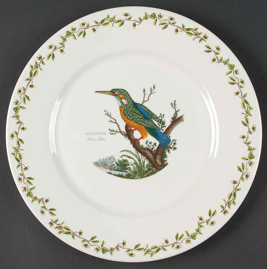 Birds of Britain Dinner Plate with Large 1 3/4" Rim by Portmeirion-1
