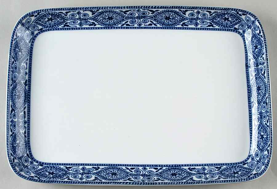 Something Blue 16" Rectangular Serving Platter by Pottery Barn China-1