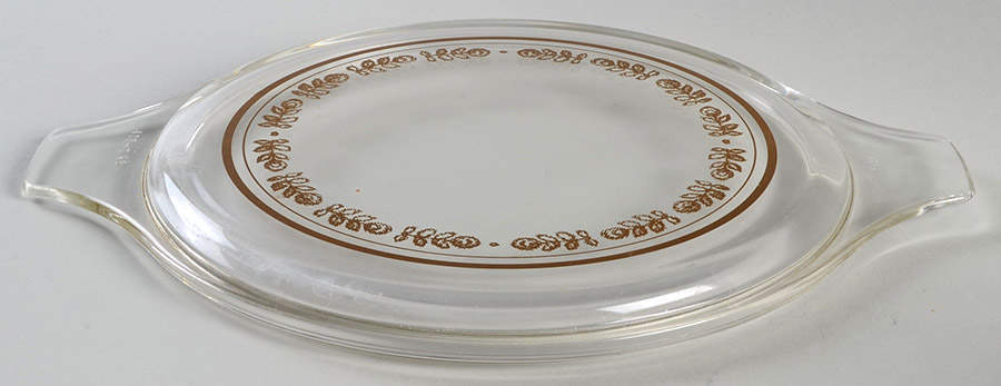 Old Orchard Lid for 2.5 Qt Round Casserole by Pyrex-1