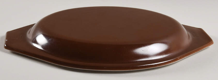 Old Orchard Lid for 1.5 Quart Oval Covered Casserole by Pyrex-1
