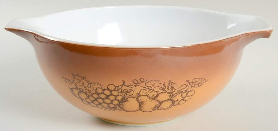 Old Orchard 10" Cinderella Mixing Bowl by Pyrex-1
