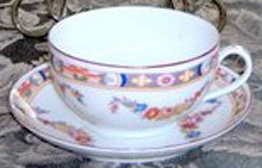PHE48 Flat Cup & Saucer Set by Phoenix (Czech)-1