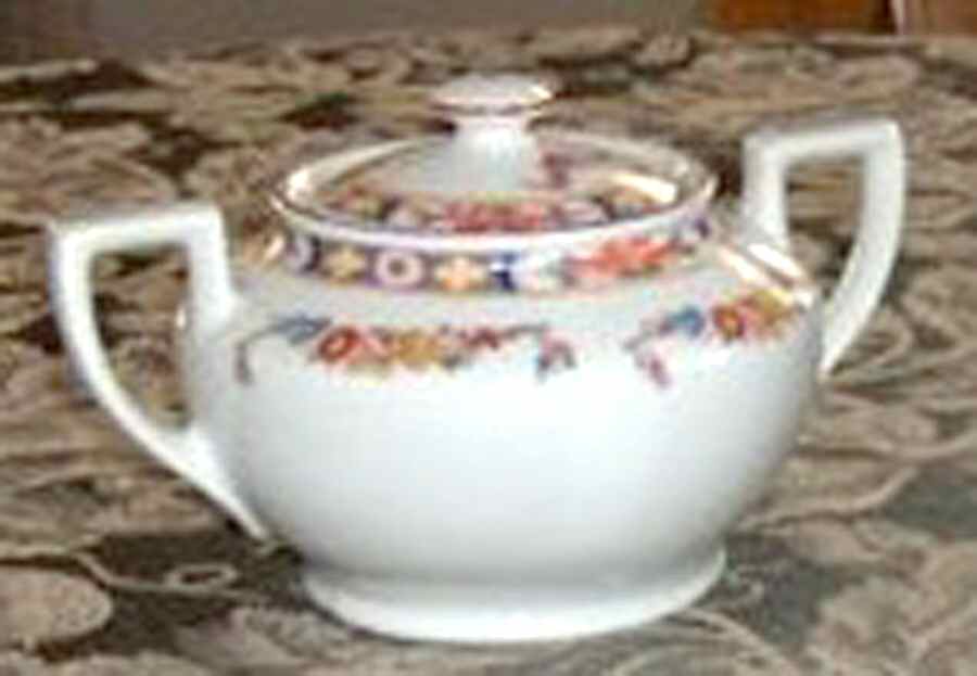 PHE48 Sugar Bowl & Lid by Phoenix (Czech)-1
