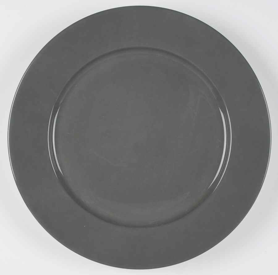 Elysee Gray (Anthracite, Dark) Service Plate (Charger) by Porcelaine Lafarge-1