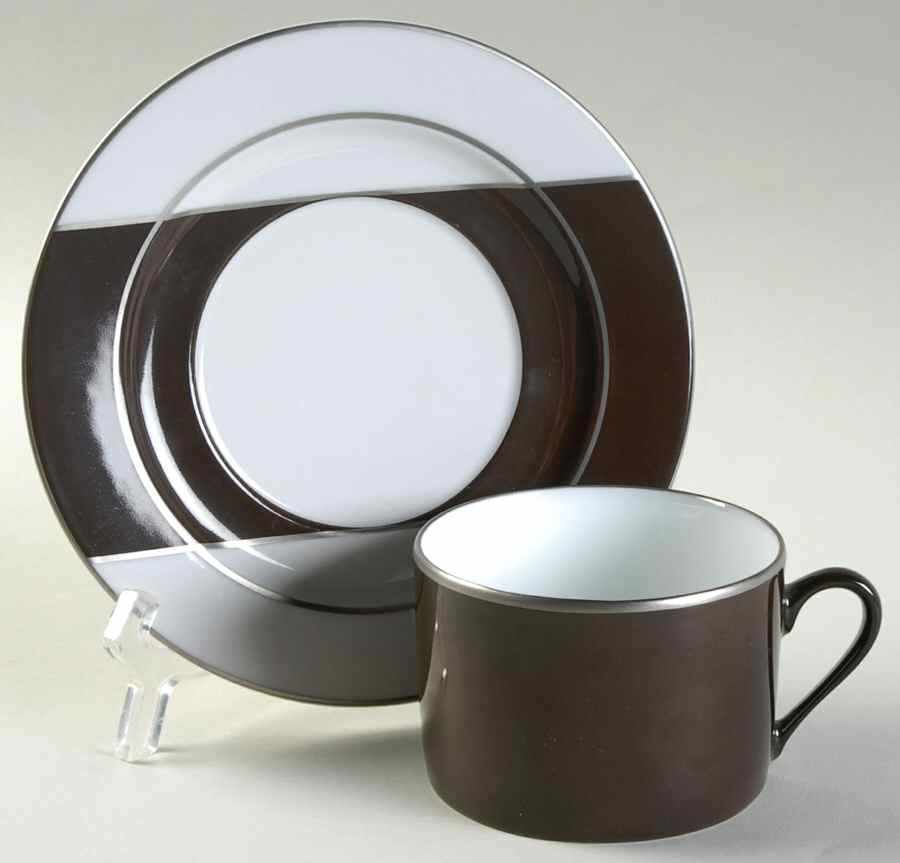 Century Flat Cup & Saucer Set by Puiforcat-1