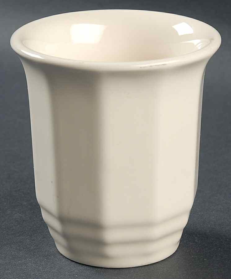 Color Medley Buff Glossy China Bathroom Tumbler by Pfaltzgraff-1