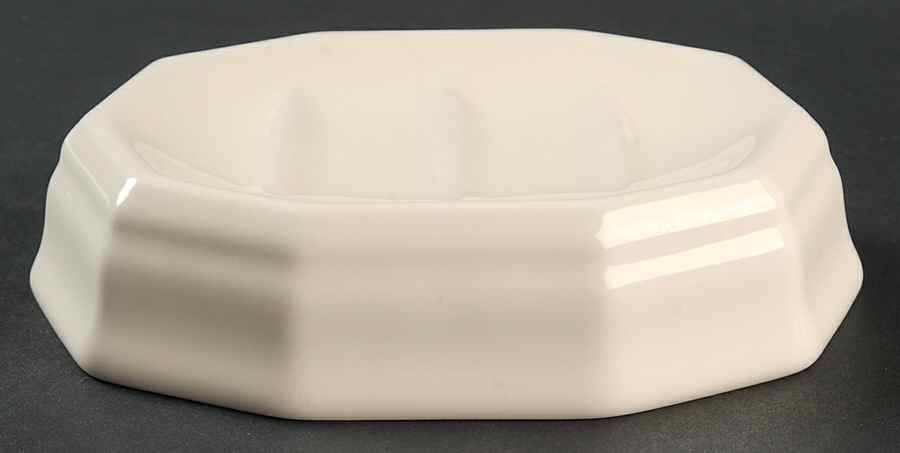 Color Medley Buff Glossy Soap Dish by Pfaltzgraff-1