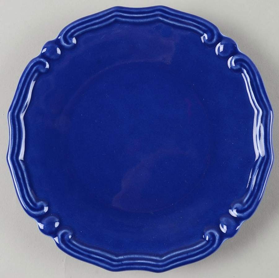 European Country Blue Bread & Butter Plate by Pier 1-1